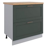 Шкаф нижний комод (2 ящика) СК2 800 Кухня Квадро (МФ ДСВ)