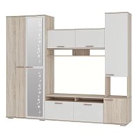 Стенка в гостиную Лукас (МФ BTS) Дуб Сонома / Белый | Интернет магазин мебели Шкафон
