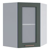 Шкаф верхний угловой стекло ПУС 550*550 Кухня Квадро (МФ ДСВ)
