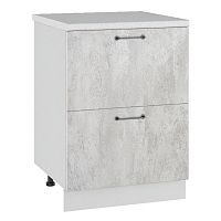 Шкаф нижний комод (2 ящика) СК2 600 Кухня Лофт (МФ ДСВ)