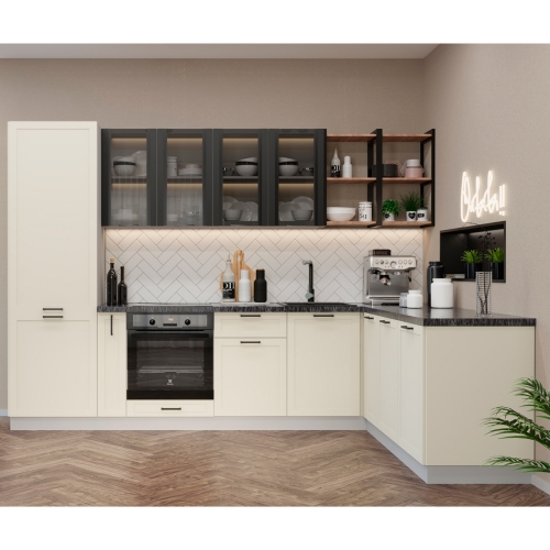 Открытая полка ОПМ 400 Кухня Квадро (МФ ДСВ) фото 3