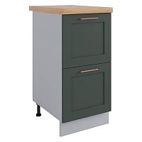 Шкаф нижний комод (2 ящика) СК2 400 Кухня Квадро (МФ ДСВ)