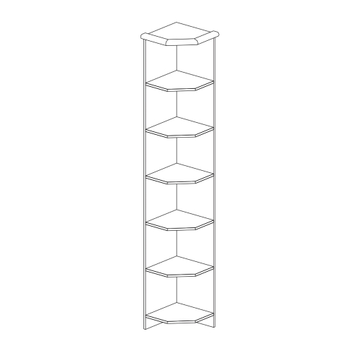 Открытая угловая полка Янна Ян-15 (МФ Раус) фото 2 Открытая угловая полка Янна Ян-15 (МФ Раус) фото 2
