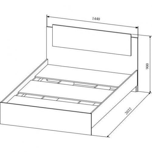Кровать Софи 140 СКР 1400.1 (ДСВ) | Интернет магазин мебели Шкафон фото 2 Кровать Софи 140 СКР 1400.1 (ДСВ) | Интернет магазин мебели Шкафон фото 2